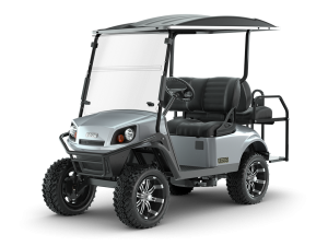 EZGO Platinum Express S4 Golf Car with Black Premium Seats Accessory