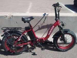 Becky’s Tracker 2023 E Bike Color Red (Damage Compressor Star Nut) Working Turn on and Runs