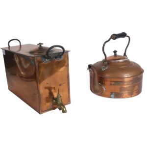 Vintage Rochester Copper Tea Kettle and Water-Cooler