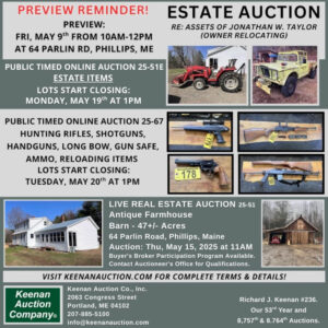 Keenan Auction Company Auction 25-51 51E & 67