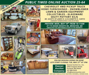 Keenan Auction Company Auction 25-64 Reminder