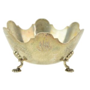 Schroth Sterling Silver Monogrammed Small Footed Bowl