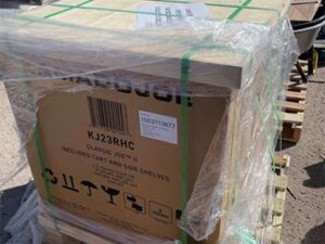 Kamado Classic Joe II RED W/ Cart & Side Shelves