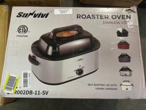 Sunvivi 24-Qt Roaster Oven, Stainless Steel