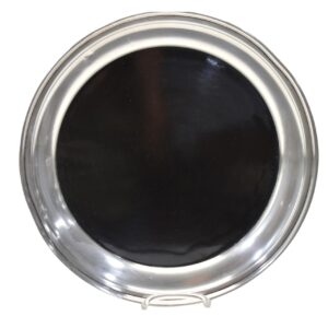 Sterling Silver Collared 12" Diameter Drinks Tray