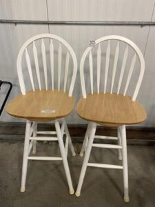 (2) Swivel Stools with Backs