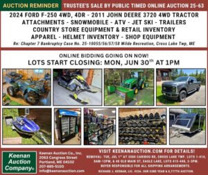 Keenan Auction Company Auction 25-63 Reminder