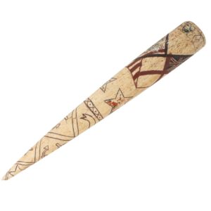 Elaborately Scrimshawed Sailor Made Whalebone Fid