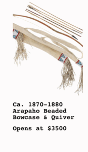 Ca. 1870-1880 Arapaho Beaded Bowcase & Quiver