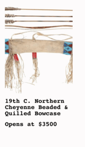 19th C. Northern Cheyenne Beaded & Quilled Bowcase