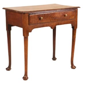 George II Oak Single-Drawer Dressing Table