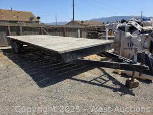 8'x20' Deckover Flatbed Trailer
