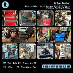 Estate Sale: Metal Lathe, CNC Drill Press, Welder, Tooling & More