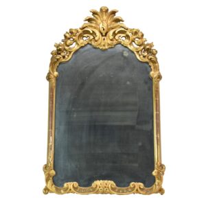 Antique Parcel Gilt Hanging Wall Mirror