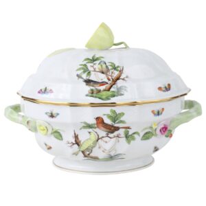 Herend Rothschild Bird Lemon Finial Tureen