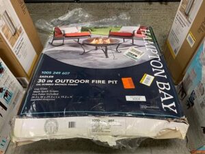 Hampton Bay Sadler 30 in. X 19 in. Round Fire Pit