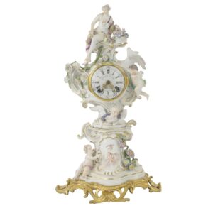 Etienne Lenoir Ormolu-Mounted Porcelain Mantle Clock