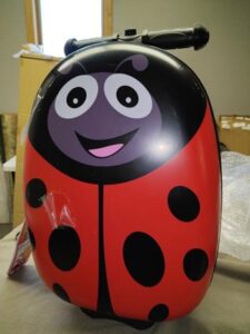 Ladybug Kids Scooter Suitcase