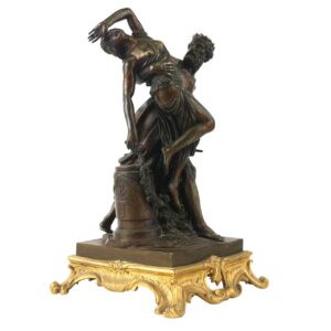 After Louis-Simon Boizot, Abduction of Proserpine by Pluto, Patinated bronze