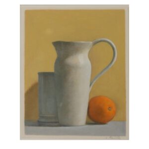 Elsie Manville, 1922, Nancy's Pitcher with an Orange, Oil on Paper