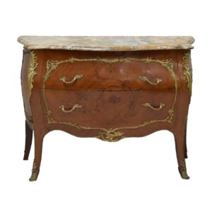 Louis XVI Style Marble Top Bombay Commode