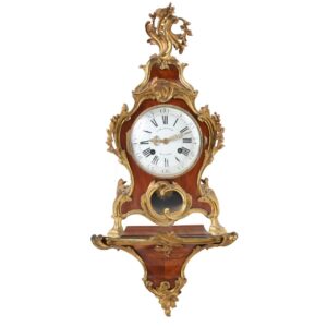 Louis XV Ormolu-Mounted Walnut Bracket Clock