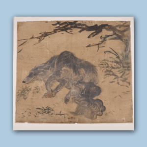 Korean Brush Painting of a Dog Joseon Dynasty