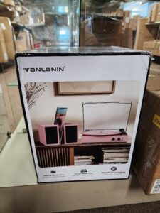 Vinyl Record Player with External Speakers