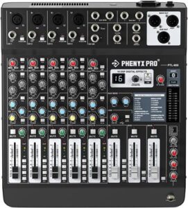 Professional 6-Channel Audio Mixer