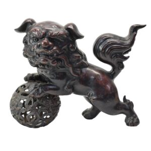 Asian Patinated Metal Fu Dog