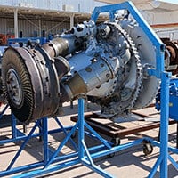 Aircraft Engine Turbine with Rack