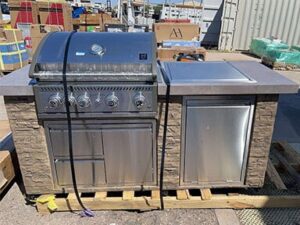 Rustic Ledge 5 Burner Propane Island Grill