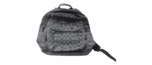 Coach Black Monogram Backpack