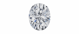 Moissanite Unmounted 3.0ct Oval Cut Stone