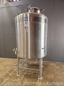 DCI Dish Bottom 304 Stainless Tank 500 USG