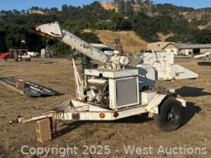 Vermeer Mulcher Wood Chipper With Trailer