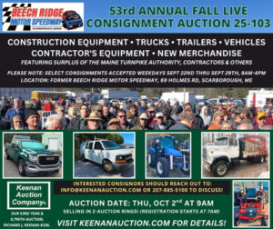 Keenan Auction Company Auction Annual Consignment Auction 25-103 Reminder