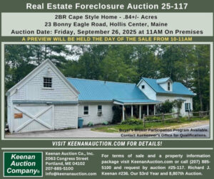 Keenan Auction Company Auction 25-117 Reminder