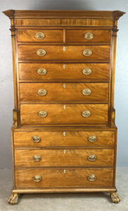 Georgian Mahogany Chest on Chest