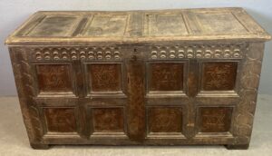 18th C. Dutch Oak Coffer image