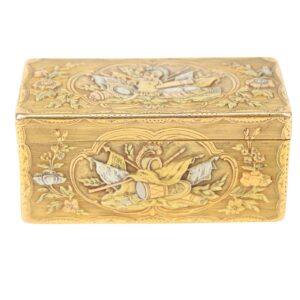 J.M Tiron Seven Year War Gold Snuff Box