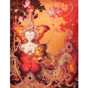 Daniel Merriam, Sea Blossom watercolor and acrylic on board