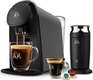 L'OR Barista System Coffee and Espresso Machine Combo with Frother