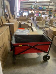 Seina Road Warrior Polyester Fabric Utility Cart 3.6 cu ft