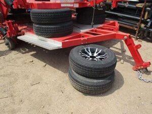 6ftx14ft 2-Axle Trailer Frame With (8) Tires