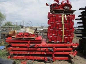 (5) Approx. 5ftx10ft Metal Trailer Frames and Misc Parts Including- Brackets, Gates and More