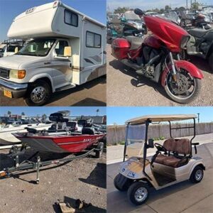 Specialty Vehicles, Motorcycles, Boats, RVs