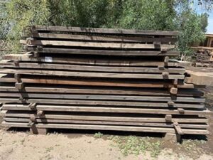 Assorted 3 in Wooden Beams 8 ft to 12 ft