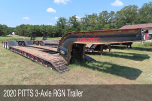 2020 PITTS 3-Axle RGN Trailer