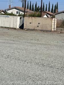 White 20' Shipping Container